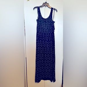 Women’s Navy blue tank maxi dress, Sz M